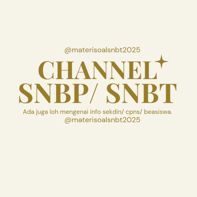 Materi & Soal SNBT 2025