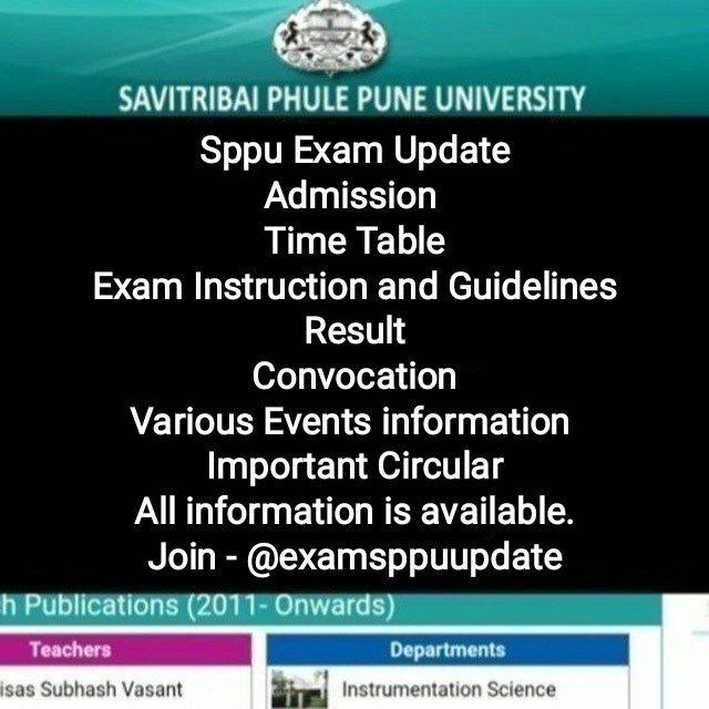 Sppu Exam Update - Mr. Akshay Bale